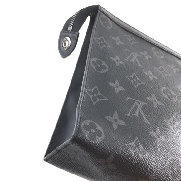 Pochette Voyage Rare Black Monogram Eclipse Clutch - Picture 9 of 12